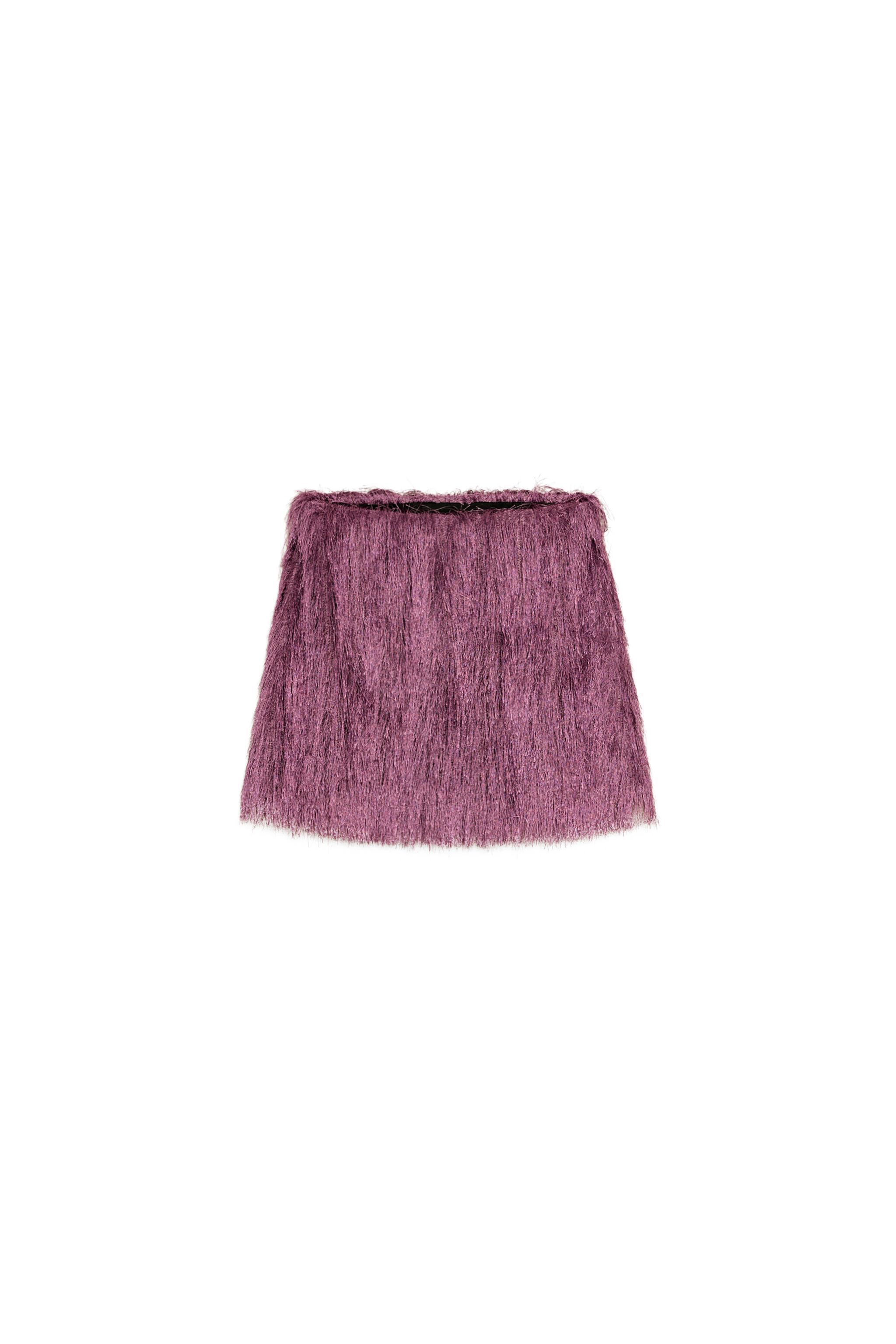 FRINGED MINI SKIRT